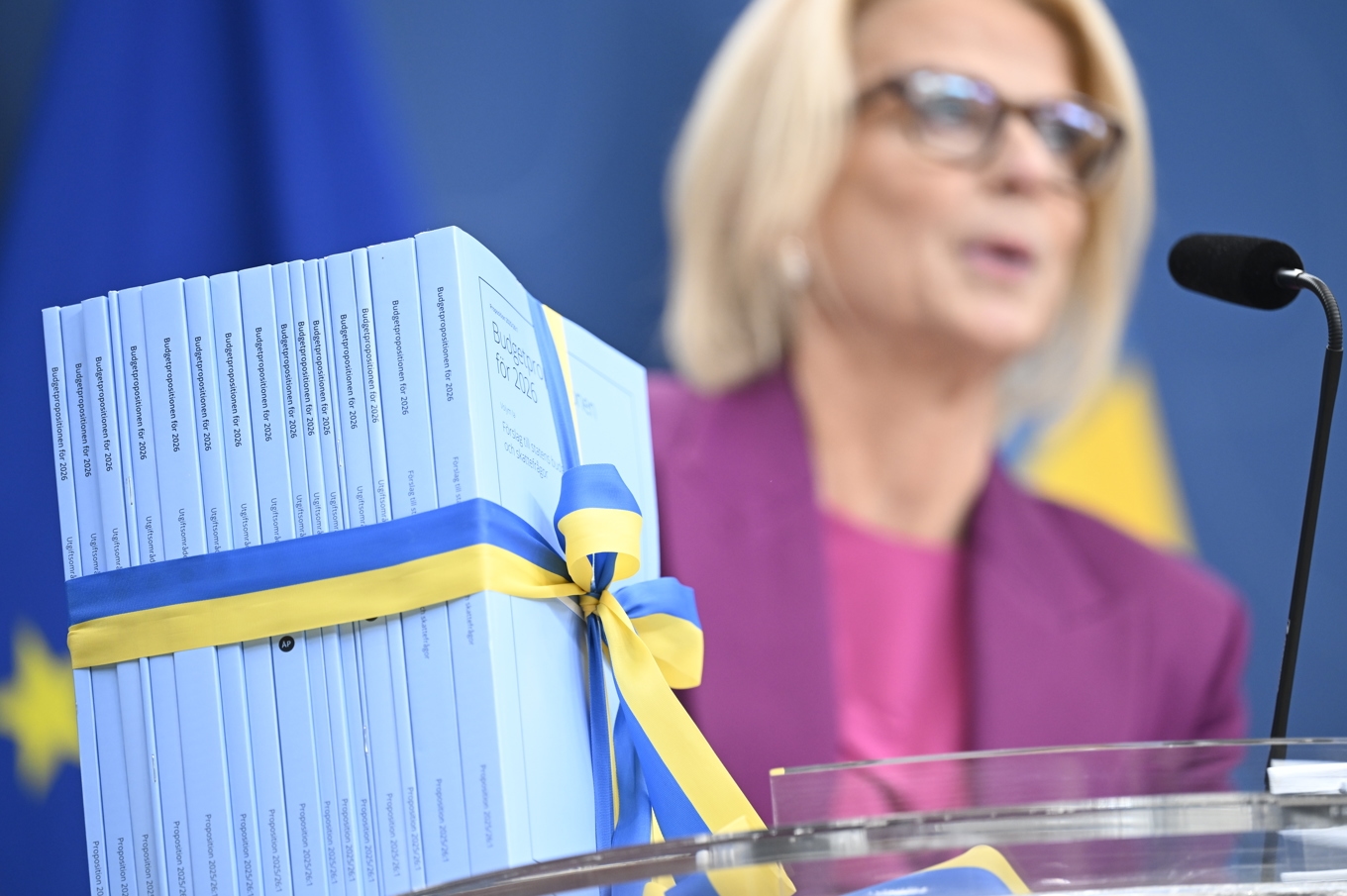 Finansminister Elisabeth Svantesson (M) presenterar regeringens vårbudget nästa vecka. Arkivbild. Foto: Fredrik Sandberg/TT