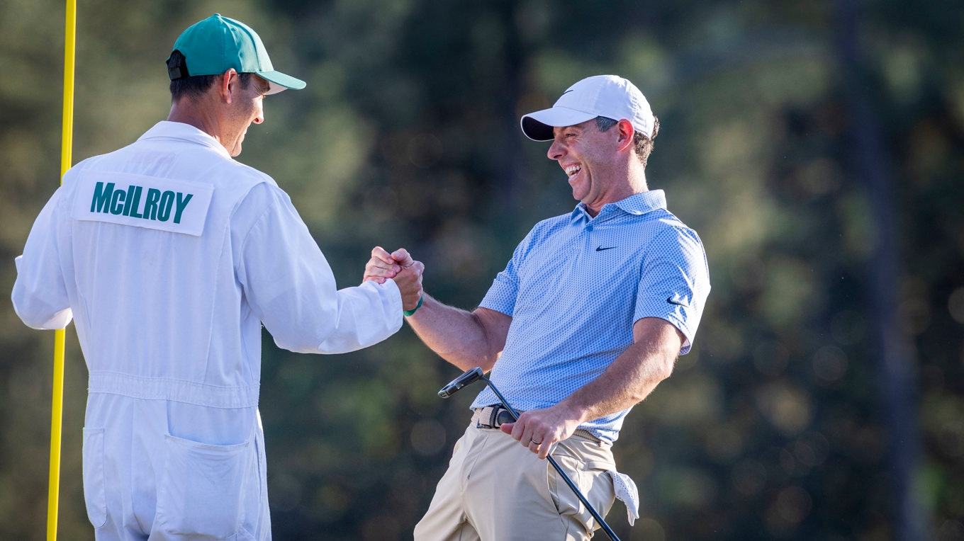 Rory McIlroy vann US Masters för andra året i rad. Foto: Christer Höglund/TT