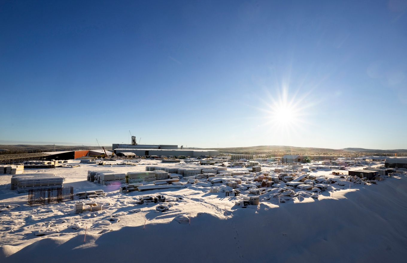 Beskedet om miljarderna till Stegra stärker tilltron till den gröna omställningen i Boden, enligt kommunalrådet Béatrice Öhman. Bild på stålverksbygget tagen i februari. Foto: Pär Bäckström/TT