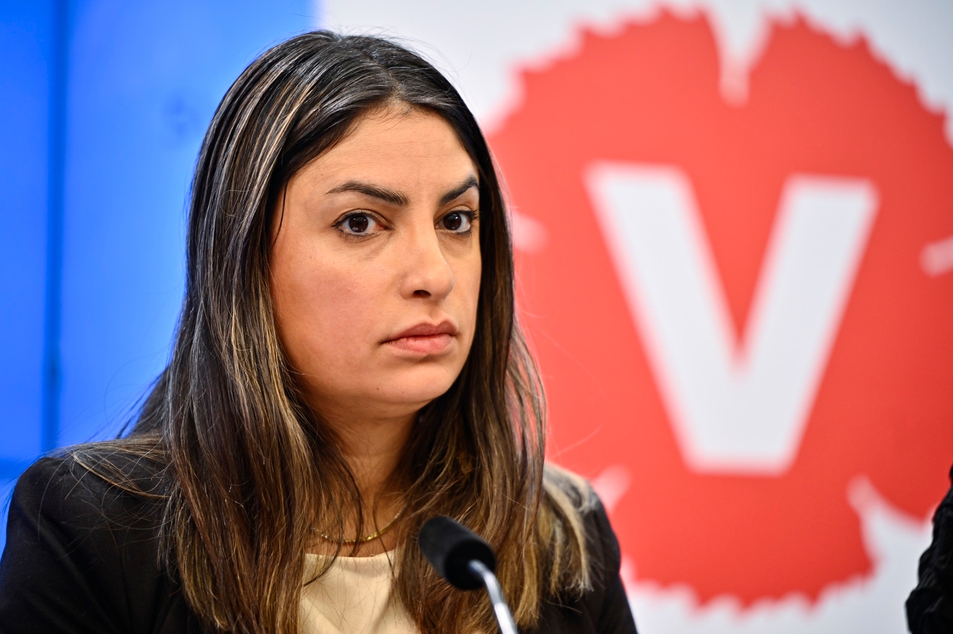 Vänsterpartiets ledare Nooshi Dadgostar. Arkivbild. Foto: Anders Wiklund/TT