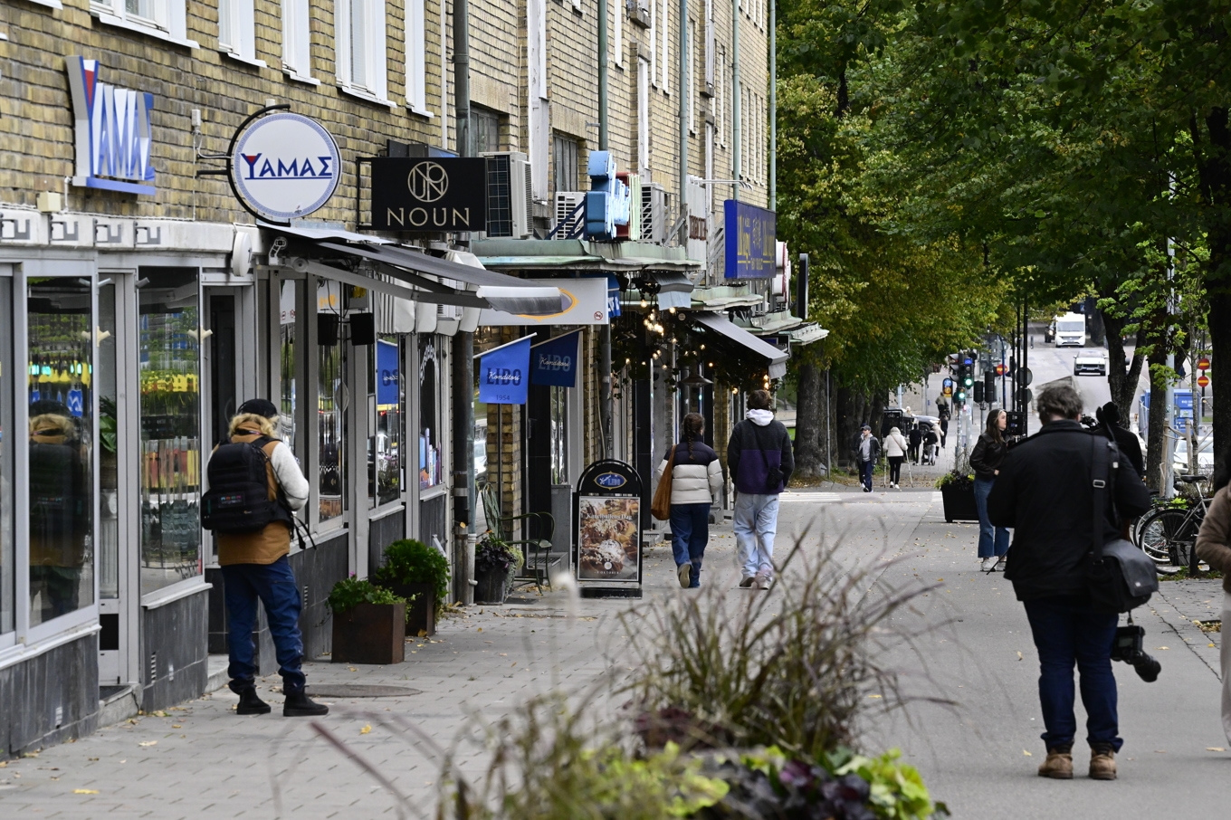 Sex personer skadades i masskjutningen i centrala Gävle i oktober förra året. Skottlossningen inträffade på en gata med butiker och restauranger. Foto: Jonas Ekströmer/TT