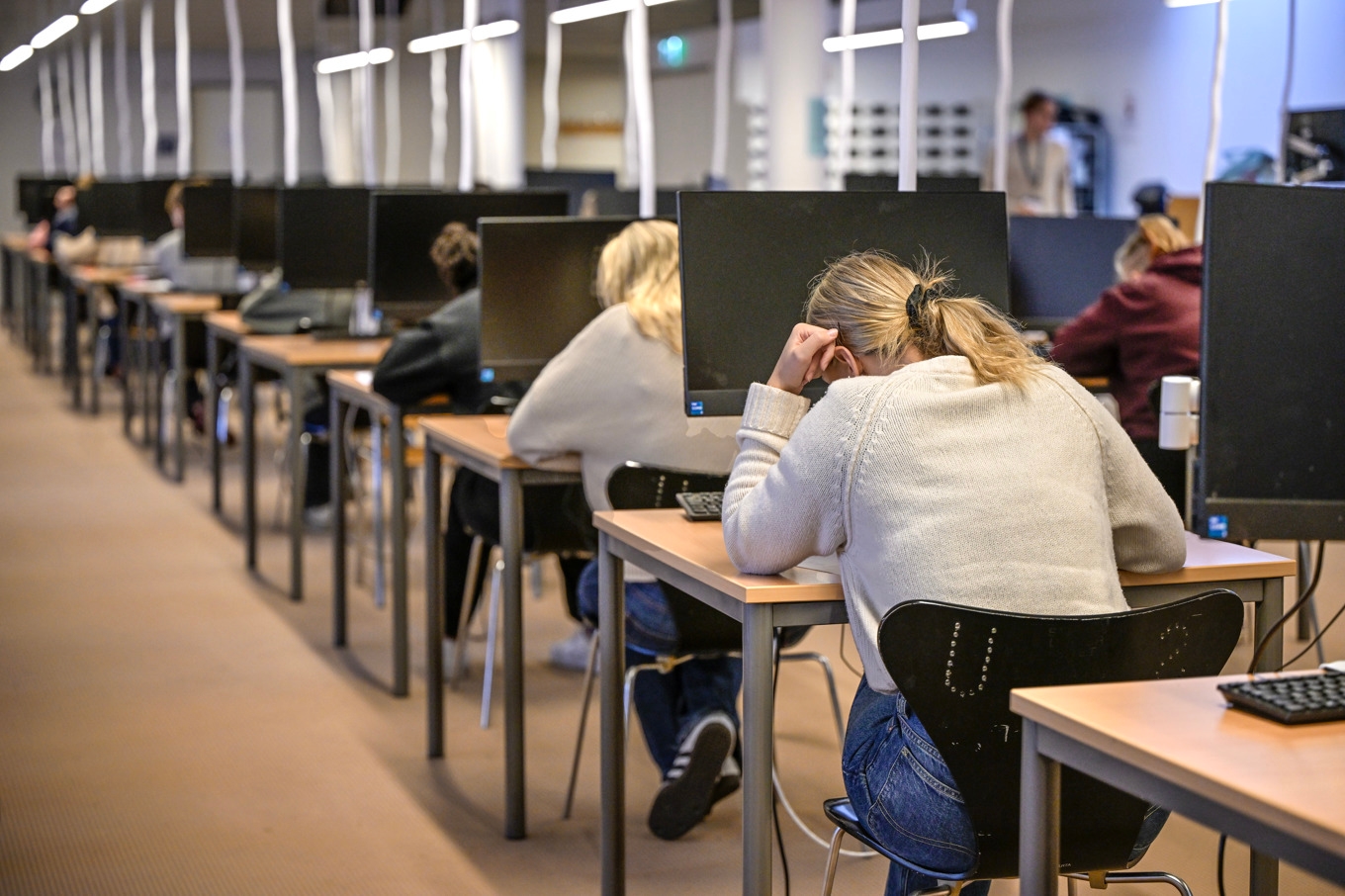 I dag skrivs högskoleprovet på en lång rad orter i landet. Bilden tagen vid ett tidigare provtillfälle. Foto: Anders Wiklund/TT