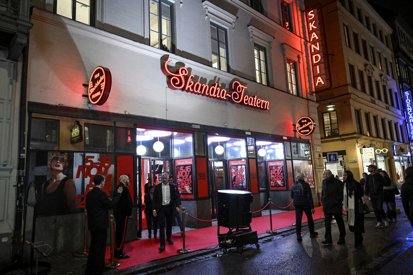 Exteriören på Bio Skandia under Stockholms filmfestival 2025. Foto: Fredrik Sandberg/TT