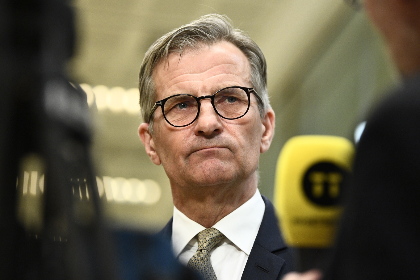 Riksbankschef Erik Thedéen. Bild från i söndags. Foto: Lars Schröder/TT