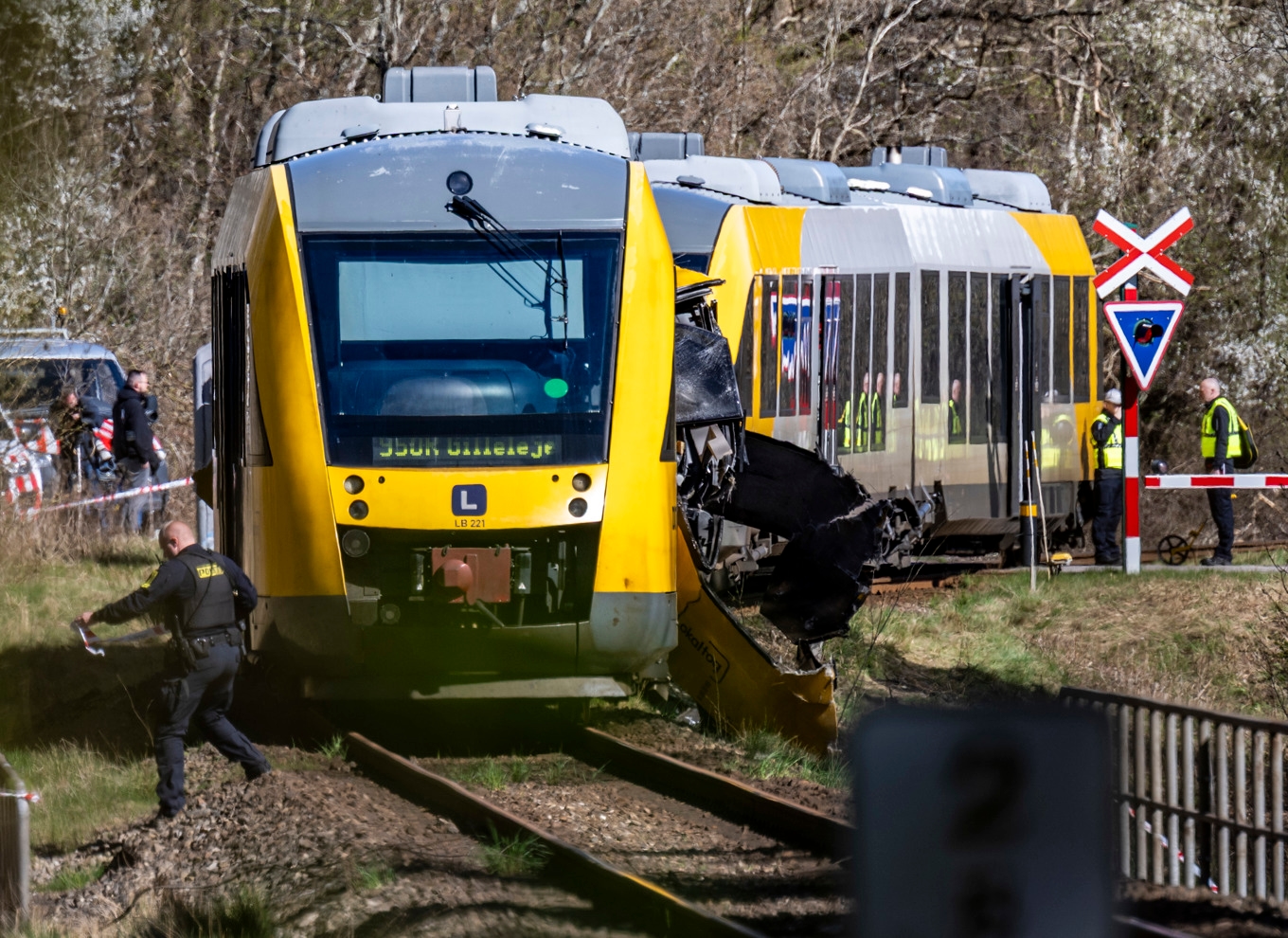 Två lokaltåg kolliderade på torsdagsmorgonen utanför Hilleröd på norra Själland i Danmark. Arkivbild. Foto: Johan Nilsson/TT