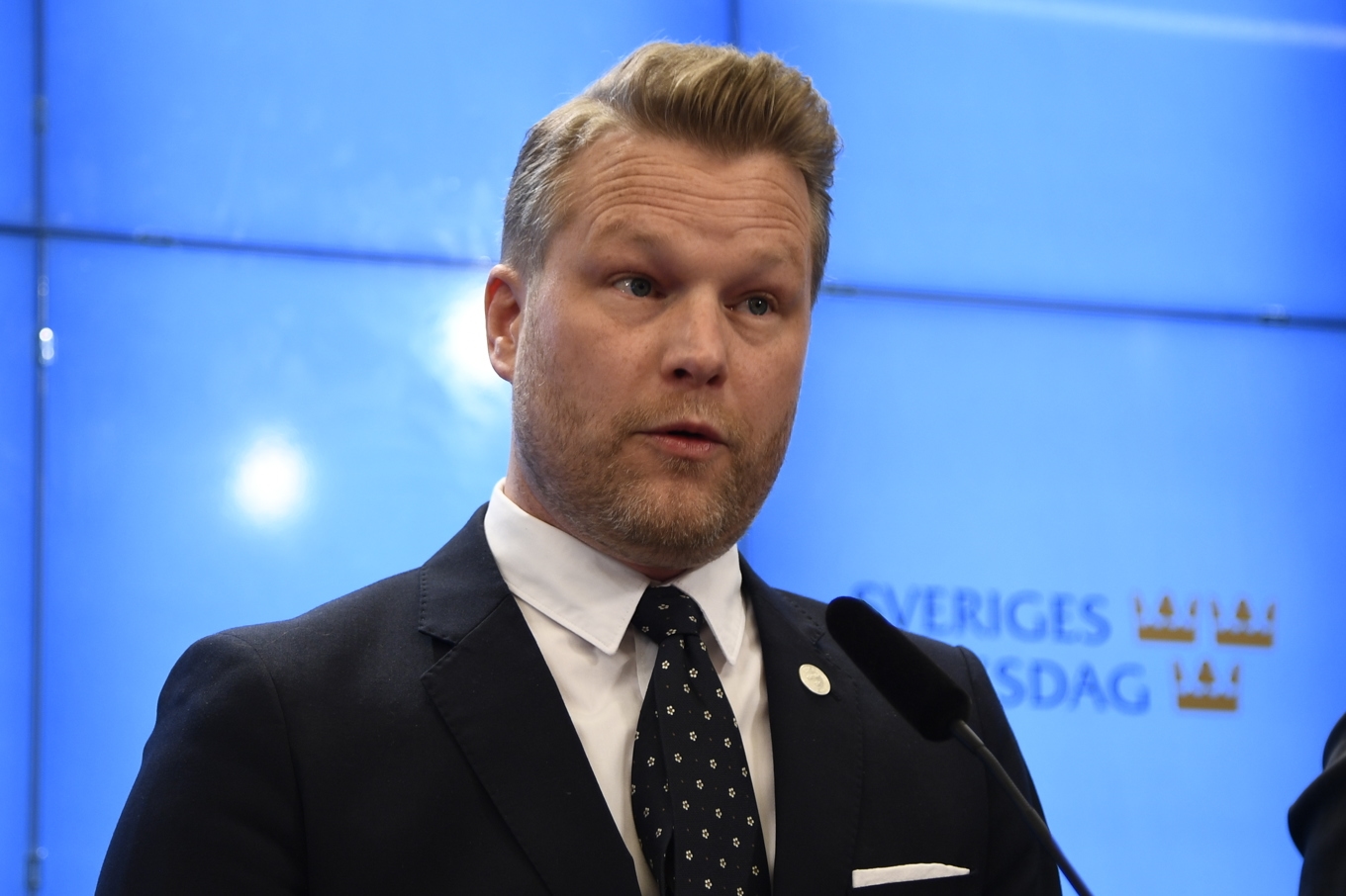 Alexander Christiansson (SD) är SD:s kulturpolitiska talesperson och sitter i kulturutskottet. Arkivbild. Foto: Lars Schröder/TT