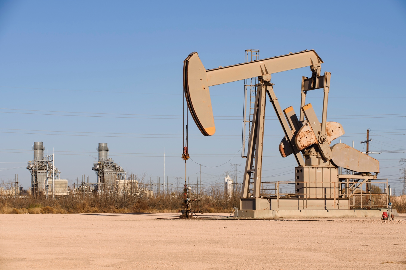 En oljepump i Texas. Arkivbild. Foto: Eli Hartman/AP/TT
