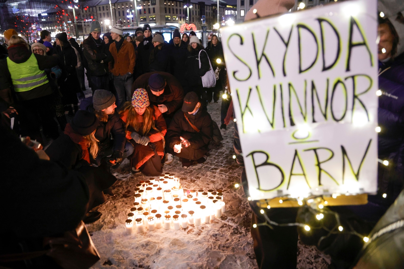 Mordet i Rönninge väckte starka känslor och en manifestation mot våld hölls i början av januari i Göteborg. Foto: Adam Ihse/TT