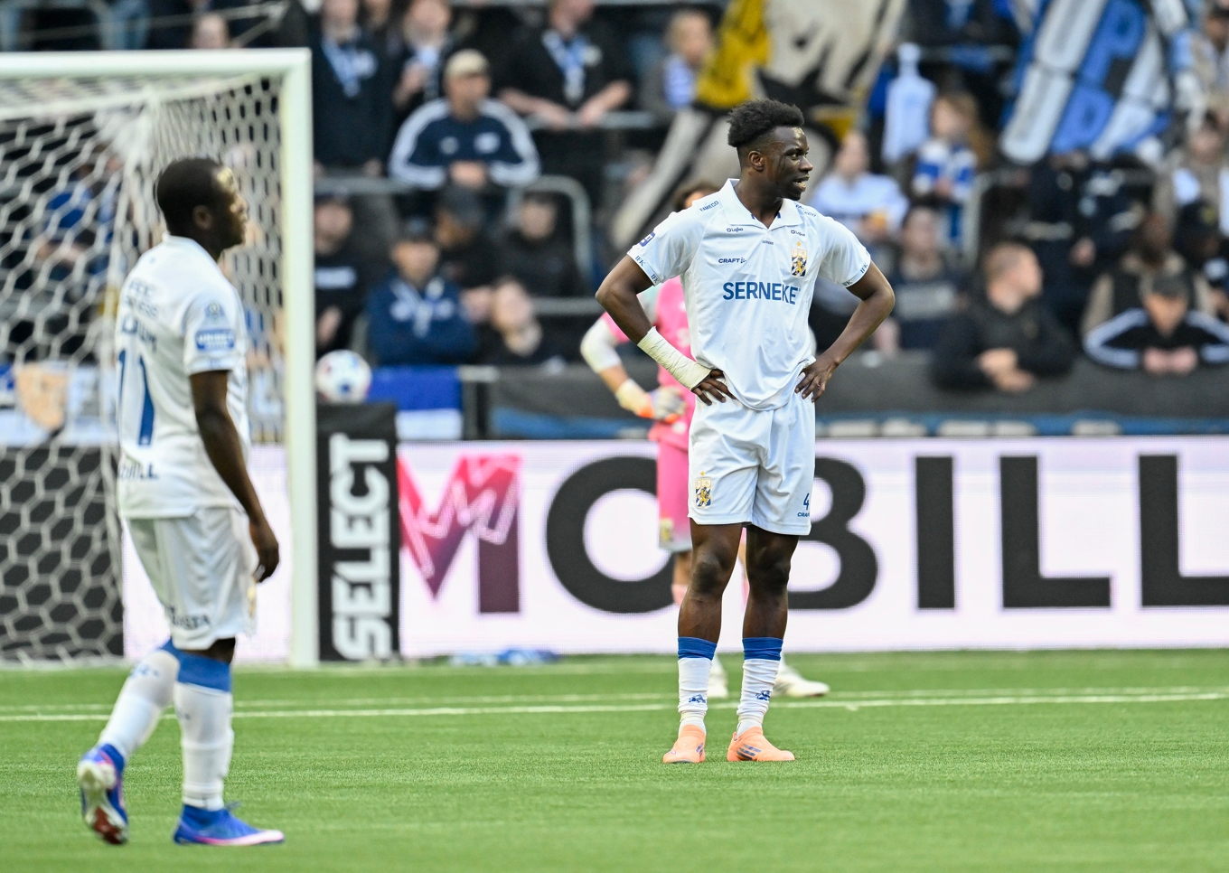 Rockson Yeboah och IFK Göteborg deppar efter storförlusten. Foto: Pontus Lundahl/TT