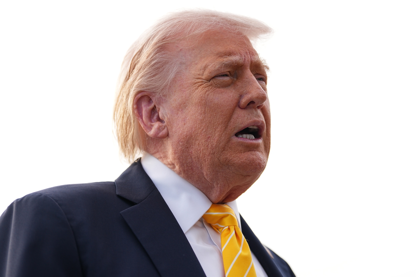 Iran uppger att USA:s president Donald Trump svarat på landets förhandlingsförslag. Bild från i lördags. Foto: Matt Rourke/AP/TT