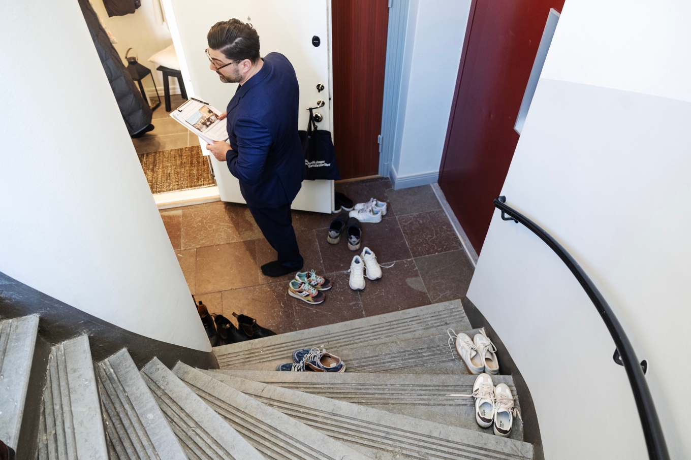 Visning av en lägenhet på Kungsholmen i Stockholm. Arkivbild. Foto: Nicklas Thegerström / TT