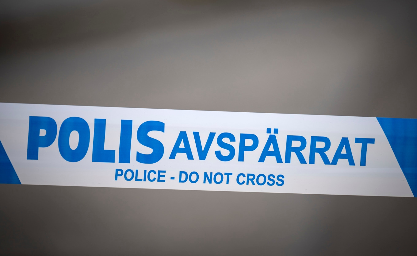 Polisen har spärrat av ett område i Sundsvall. Arkivbild. Foto: Johan Nilsson/TT