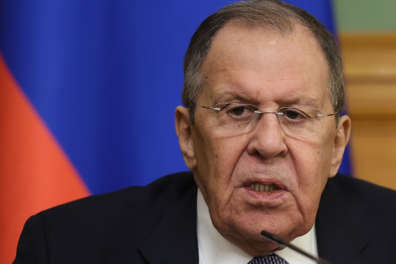 Rysslands utrikesminister Sergej Lavrov på bild från i april. Foto: Maxim Shipenkov/AP/TT
