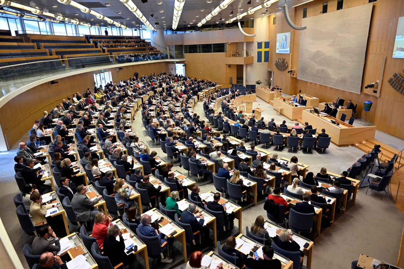 Flera omröstningar i riksdagen kan bli rysare efter att kvittningssystemet brakat samman. Foto: Pontus Lundahl/TT