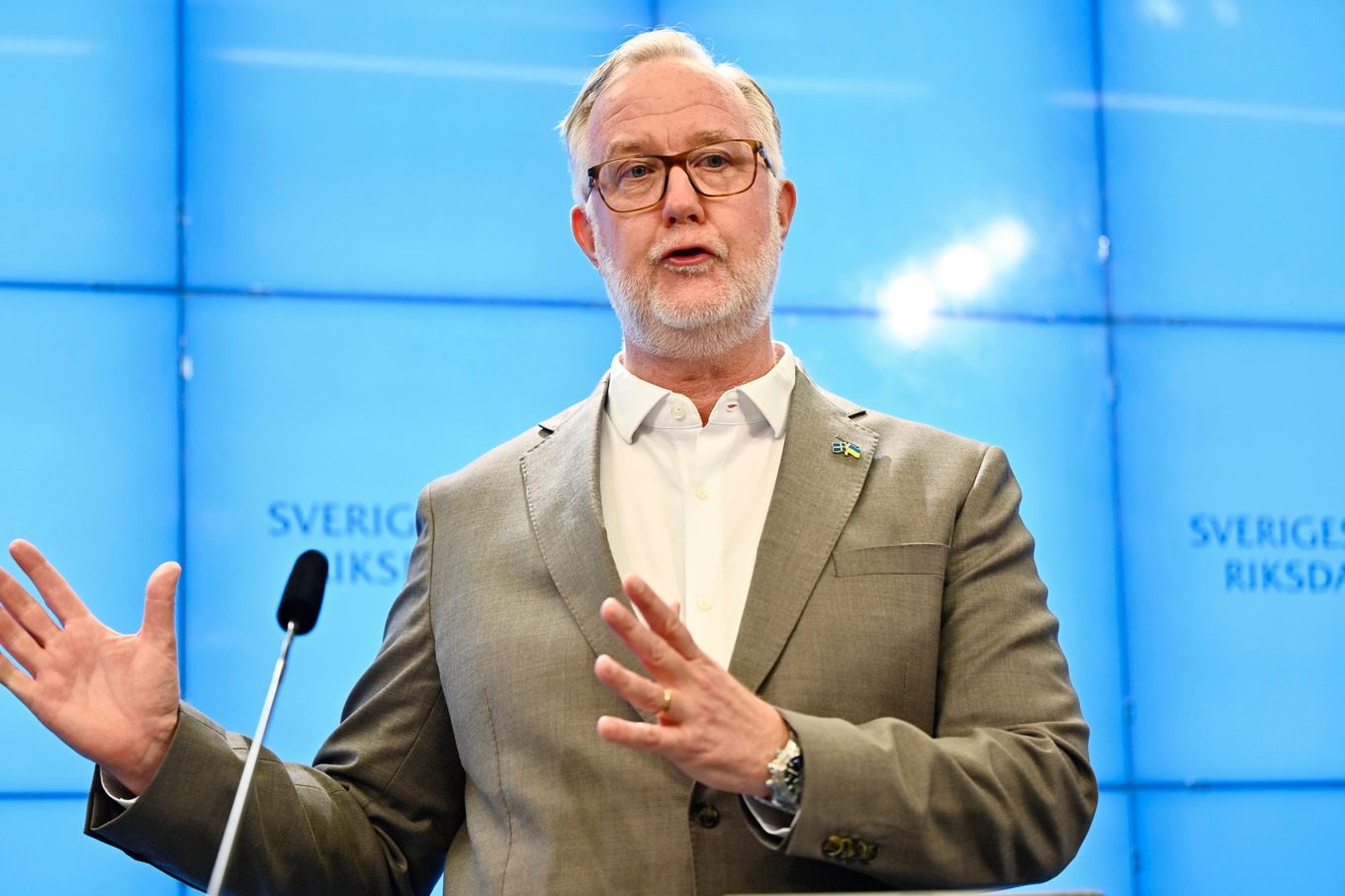 Johan Pehrson, Liberalernas förre partiledare. Arkivbild. Foto: Anders Wiklund/TT