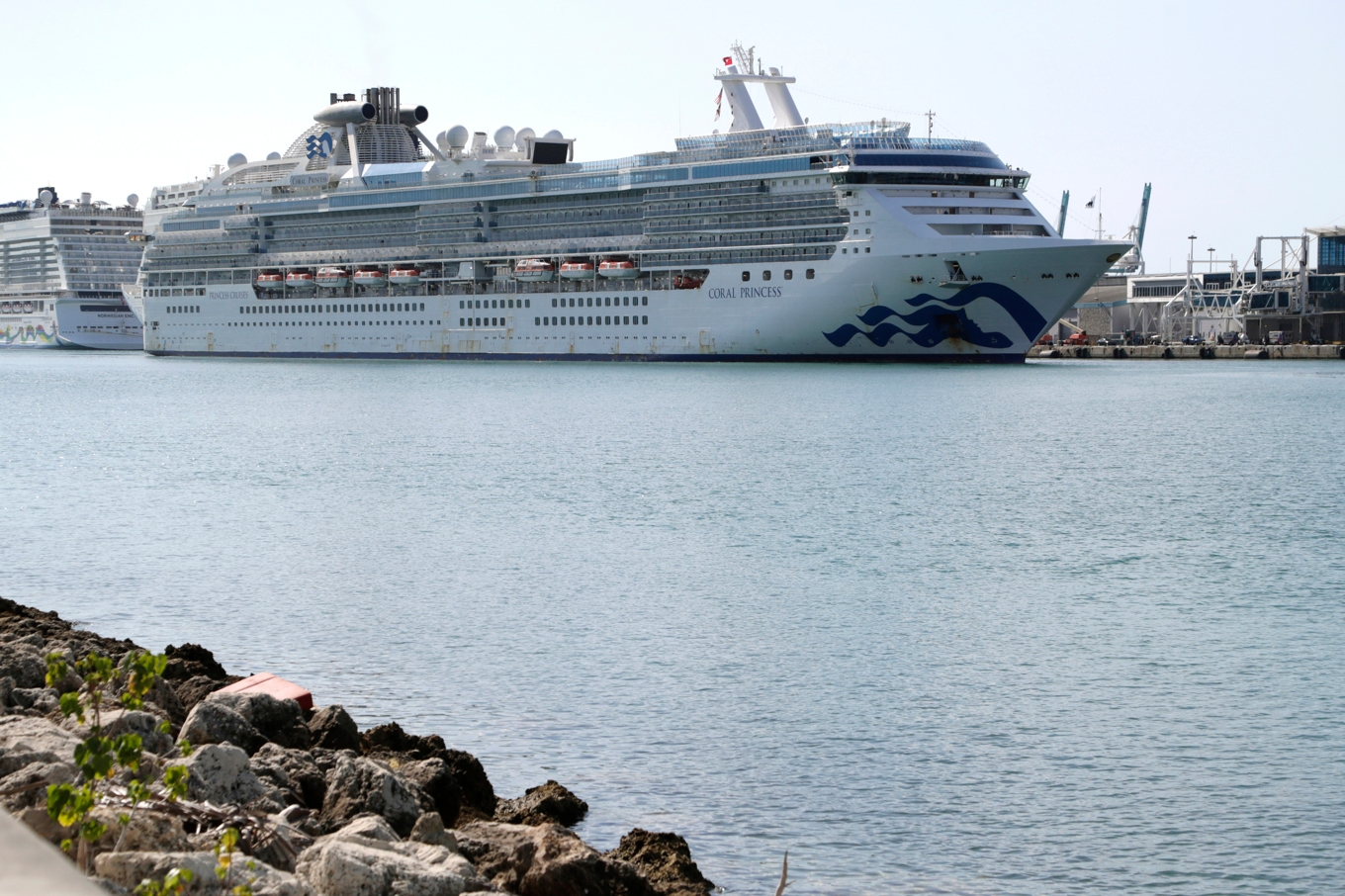 Fartyget kommer från Princess Cruises. Arkivbild på ett annat av företagets fartyg. Foto: Lynne Sladky/AP/TT