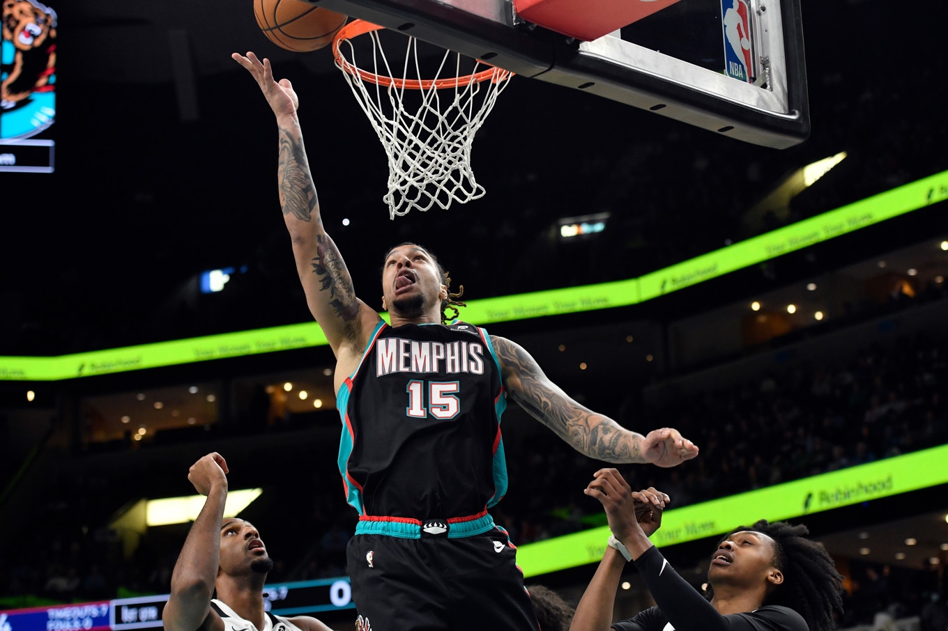 Memphis Grizzlies Brandon Clarke under en NBA-match i december. Foto: Brandon Dill/AP/TT