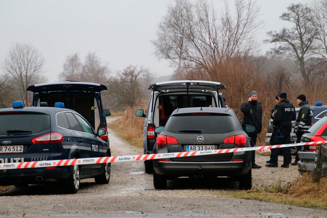 Dansk polis hittade Emilie Mengs kropp på julafton 2016. Arkivbild. Foto: Scanpix Danmark/TT