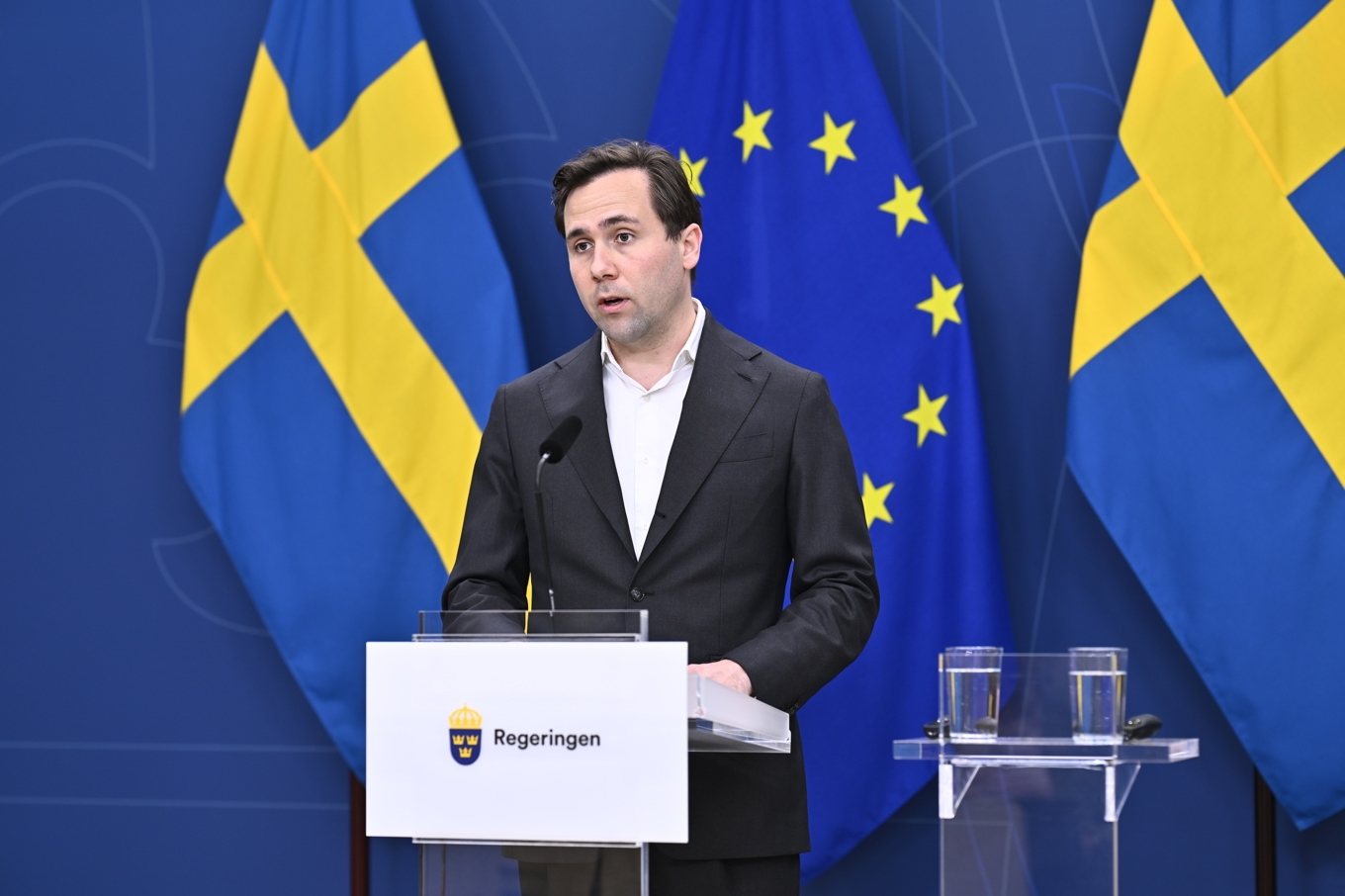Benjamin Dousa (M), bistånds- och utrikeshandelsminister. Arkivbild. Foto: Pontus Lundahl/TT