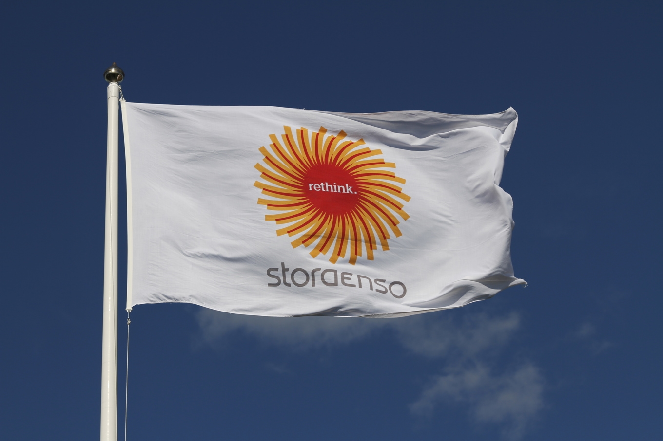 Stora Enso-flagga. Arkivbild Foto: Stora Enso/Handout TT
