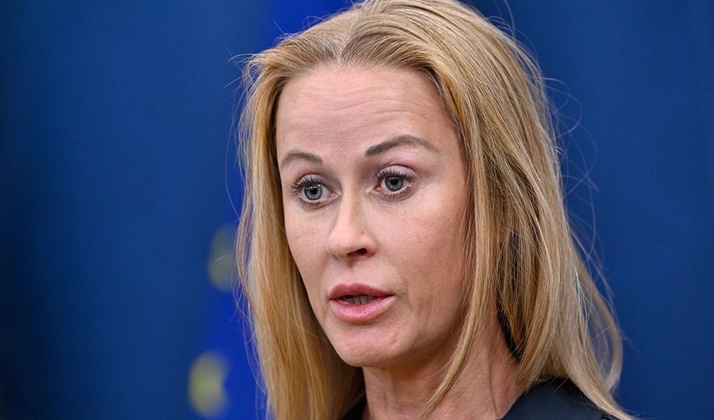 Katja Nyberg sparkas från polisen, trots att hon ännu inte är dömd i domstol. Foto: Henrik Montgomery/TT