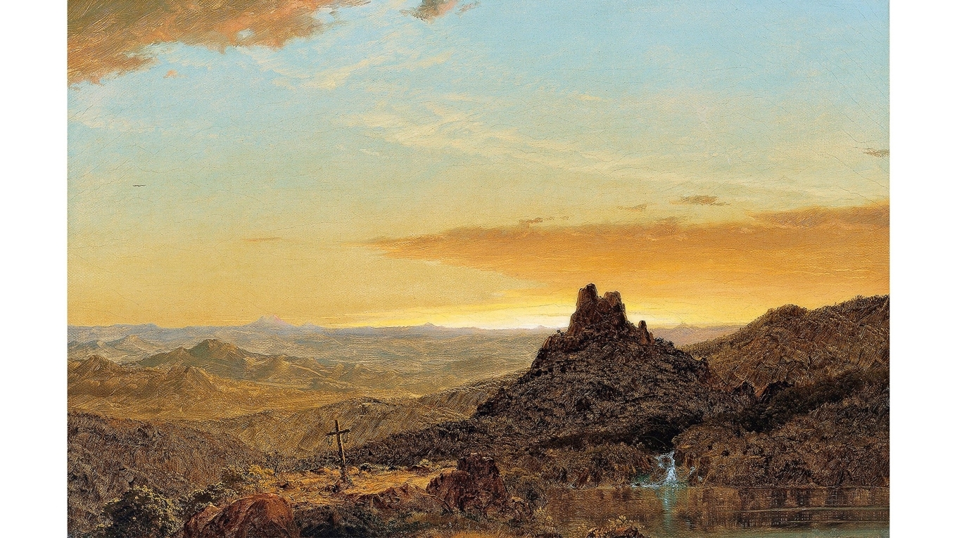 Bakom världen dolde sig en annan värld. Målning av Frederic Edwin Church (1826–1900). Foto: Wikimedia Commons