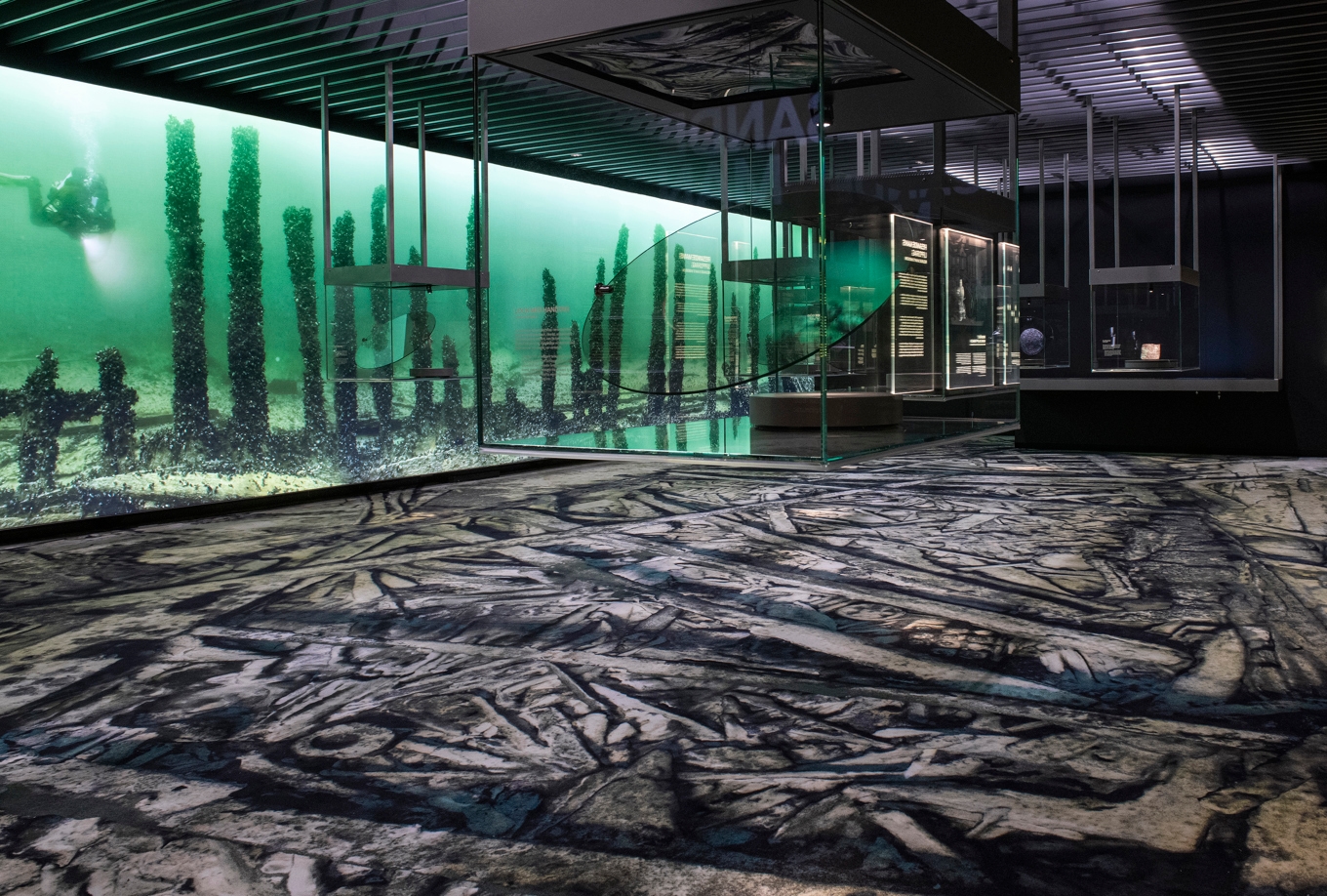 Utställningen ”Resande Man” på Vrak – Museum of Wrecks.
Foto: Anneli Karlsson/Vrak /SMMTF