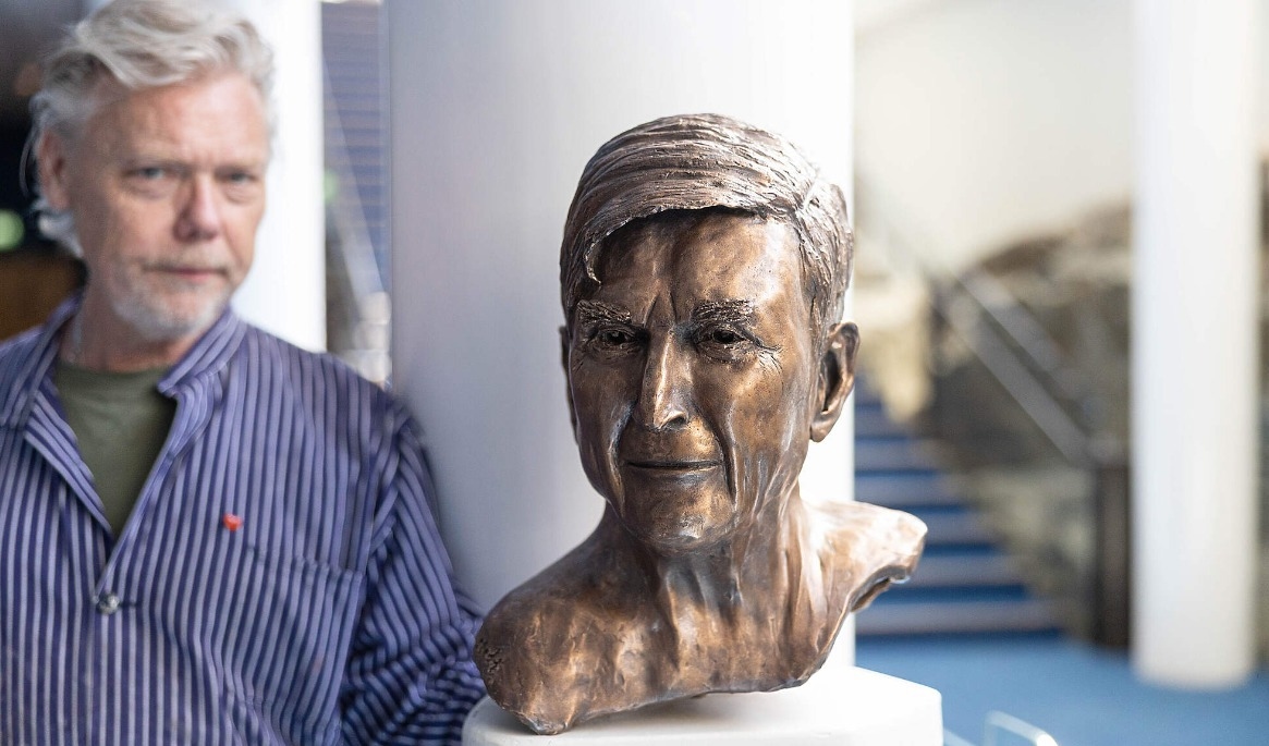 Berwaldhallen inviger bronsbyst av dirigentnestor Herbert Blomstedt. Foto: Karl Thorson