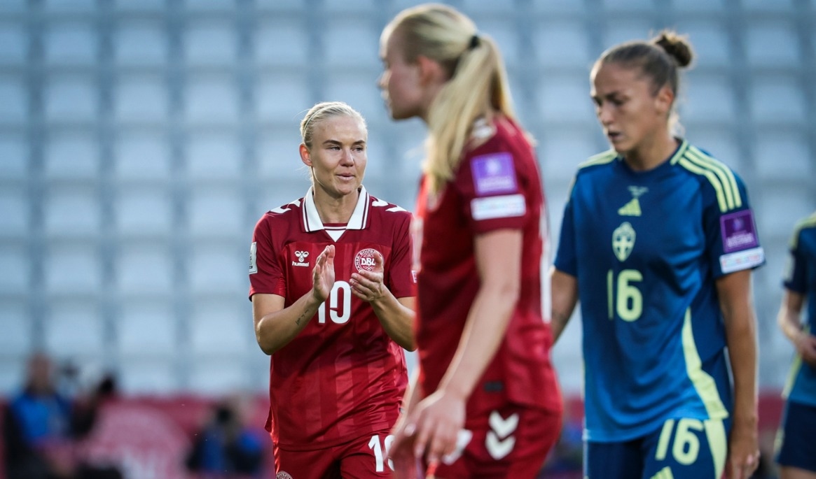 Danska stjärnan Pernille Harder sänkte Blågult. Foto: Adam Ihse/TT