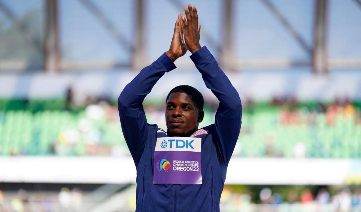 VM-silvermedaljören från 2022 avslutar karriären efter den nya avstängningsdomen. Arkivbild. Foto: Ashley Landis /AP/TT