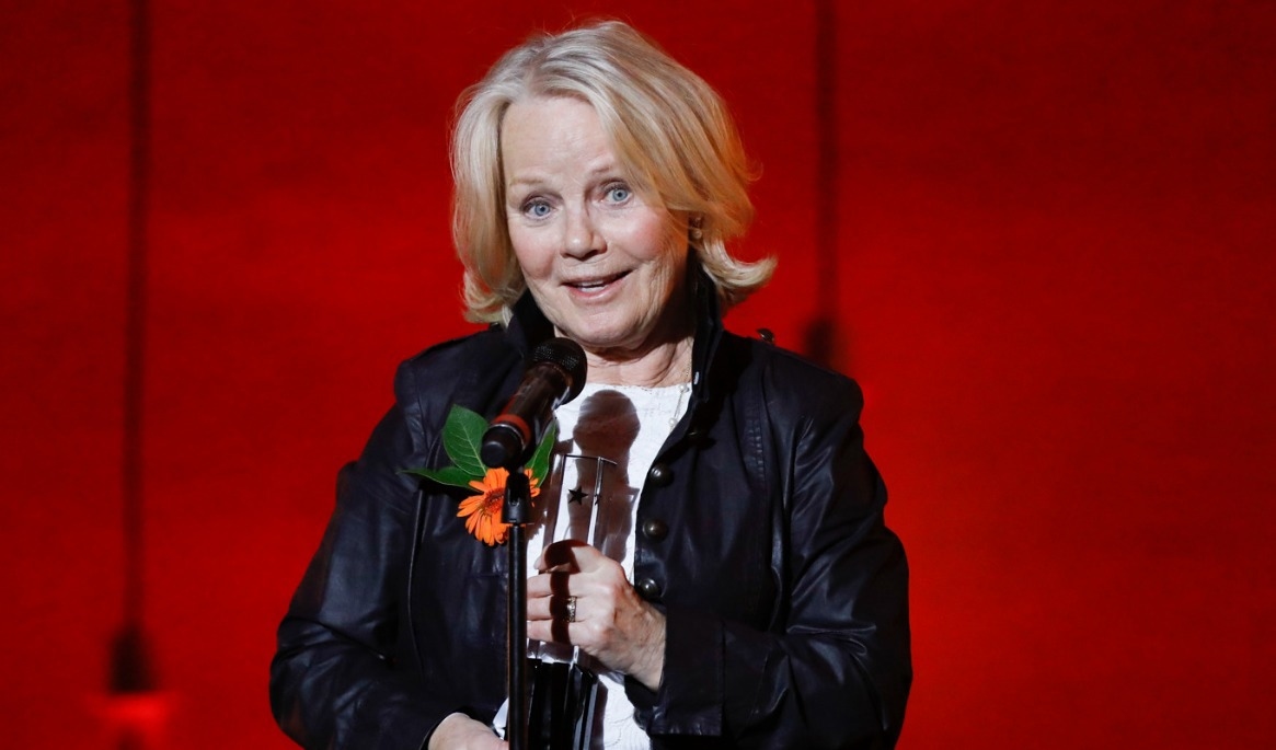 Görel Hanser fick årets specialpris vid Grammisgalan 2018. Hon var Abbamedlemmarnas högra hand i årtionden. Foto: Christine Olsson/TT
