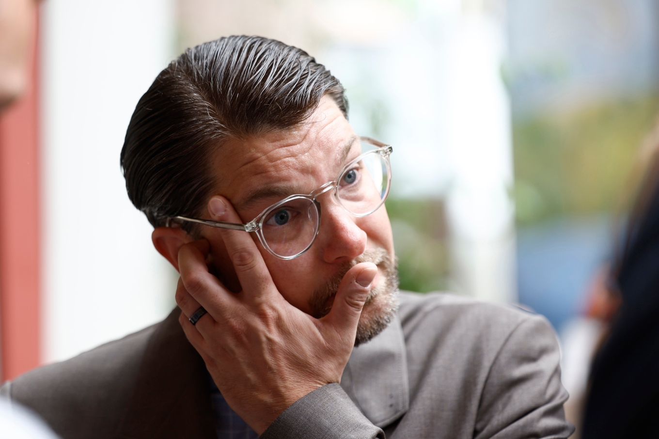 Sverigedemokraternas partiledare Jimmie Åkesson. Arkivbild. Foto: Stefan Jerrevång/TT