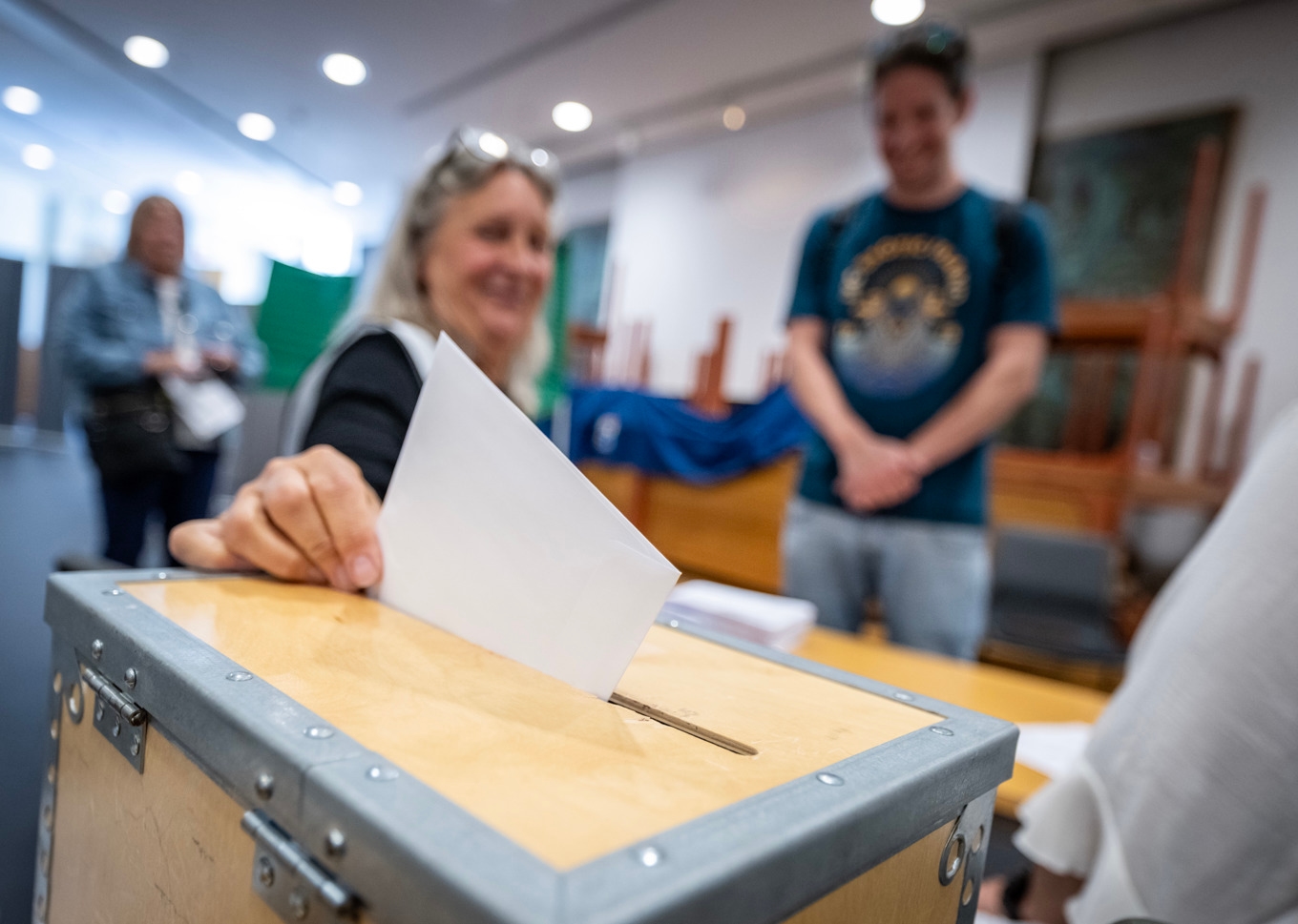 De boende i Karlshamn har sagt sitt i söndagens folkomröstning om en framtida kärnkraftsetablering. Foto: Johan Nilsson/TT