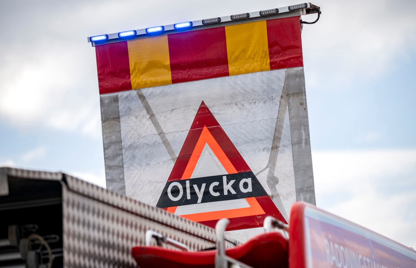 Polisen har stängt av vägen i östlig riktning efter olyckan på E18. Arkivbild. Foto: Johan Nilsson/TT