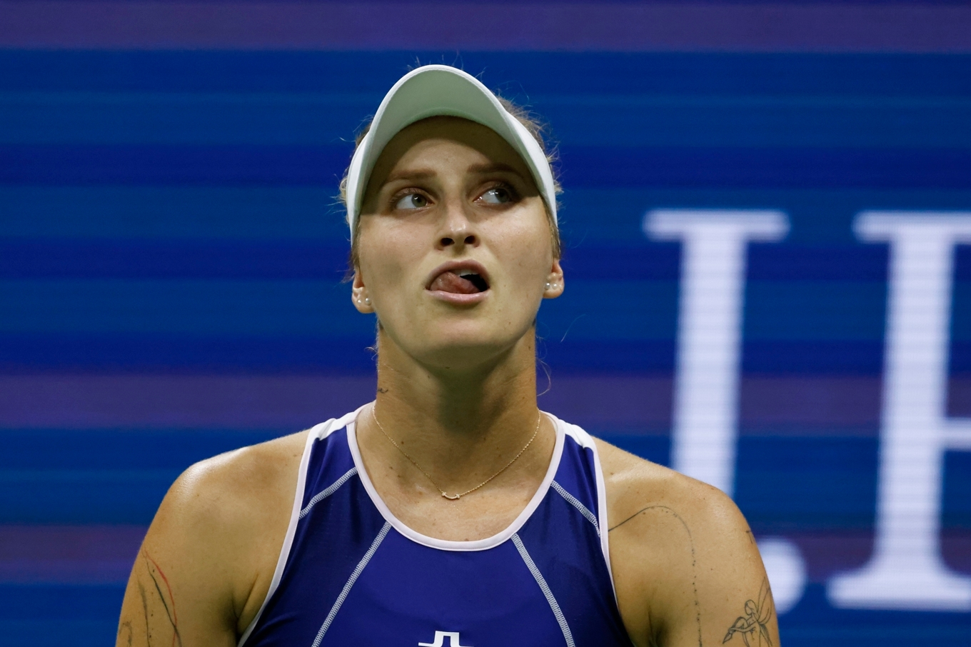 Marketa Vondrousova stängs av i fyra år. Arkivbild. Foto: Jason DeCrow/TT.