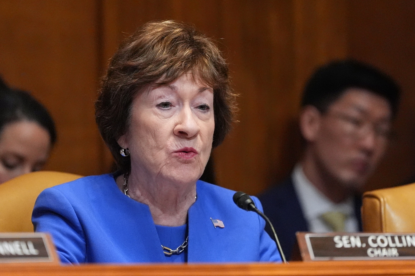 Republikanen Susan Collins var en av dem som röstade med Demokraterna. Arkivbild. Foto: Alex Brandon/AP/TT