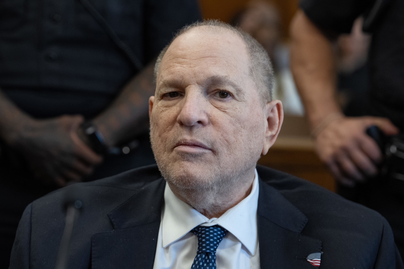 Harvey Weinstein slipper rättegång för våldtäktsanklagelser mot en skådespelare 2013. Foto: Barry Williams/AP/TT