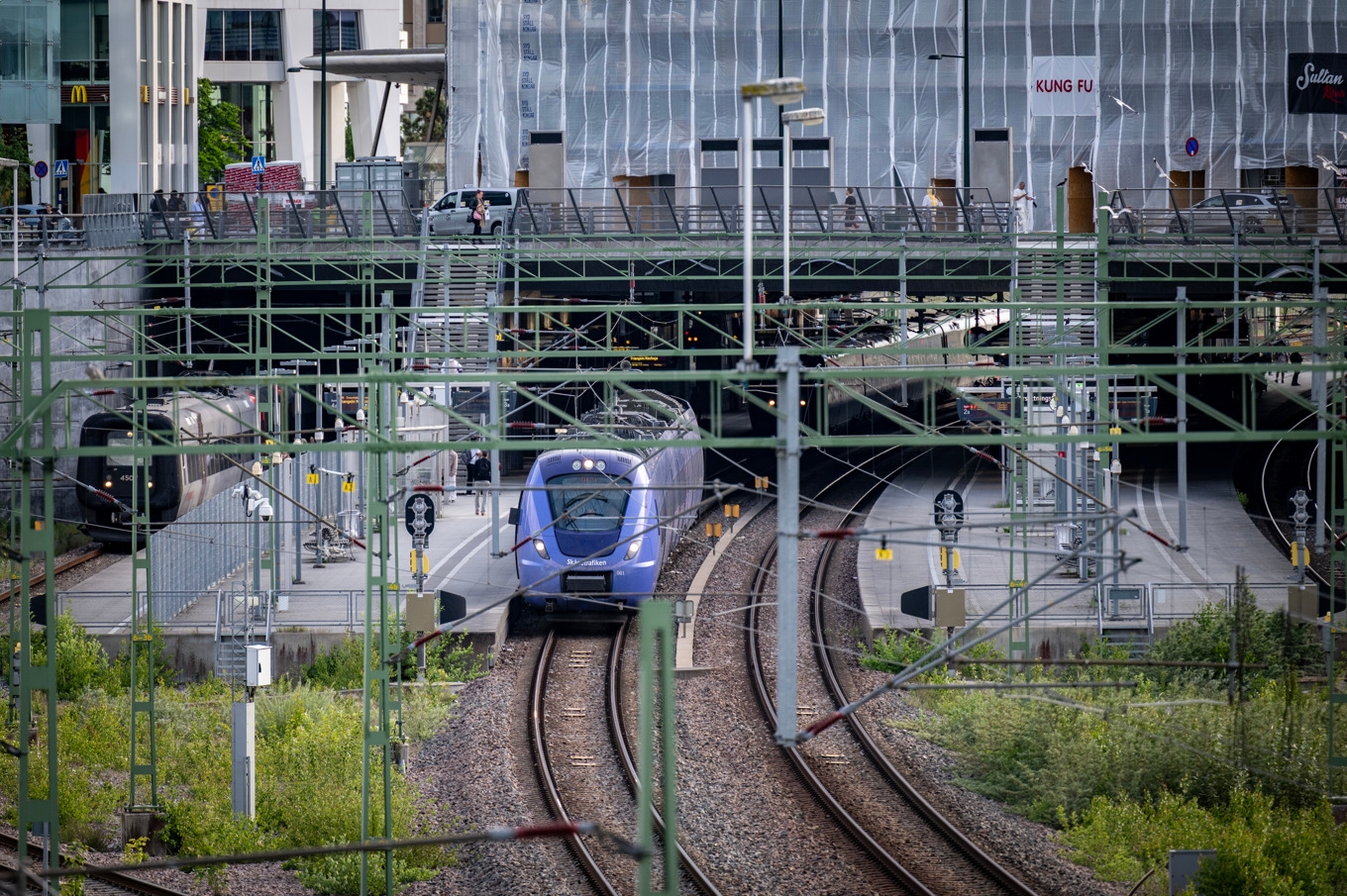 Tågen mellan Kristianstad och Fjälkinge står stilla. Arkivbild. Foto: Johan Nilsson / TT