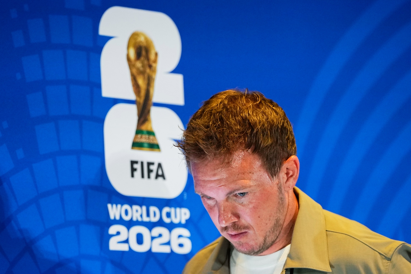 Tysklands förbundskapten Julian Nagelsmann på en bild från i helgen. Foto: Martin Meissner/AP/TT