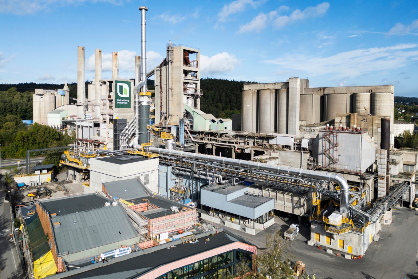 Brevik CCS dras med tekniska problem och når inte upp till sin planerade kapacitet, enligt medieuppgifter. Foto: Heidelberg Materials