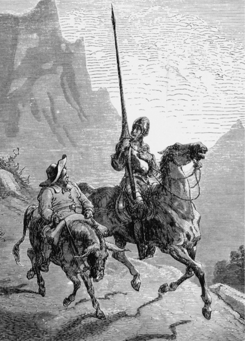 Gustave Doré: ”Don Quijote de La Mancha och Sancho Panza”, 1863. Foto: Wikimedia Commons