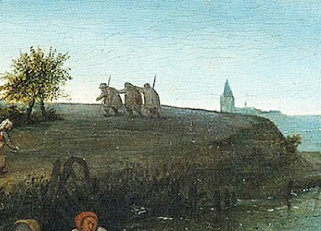 Detalj av Pieter Bruegel den äldres målning ”Flamländska ordspråk”, 1559. Foto: Wikimedia Commons