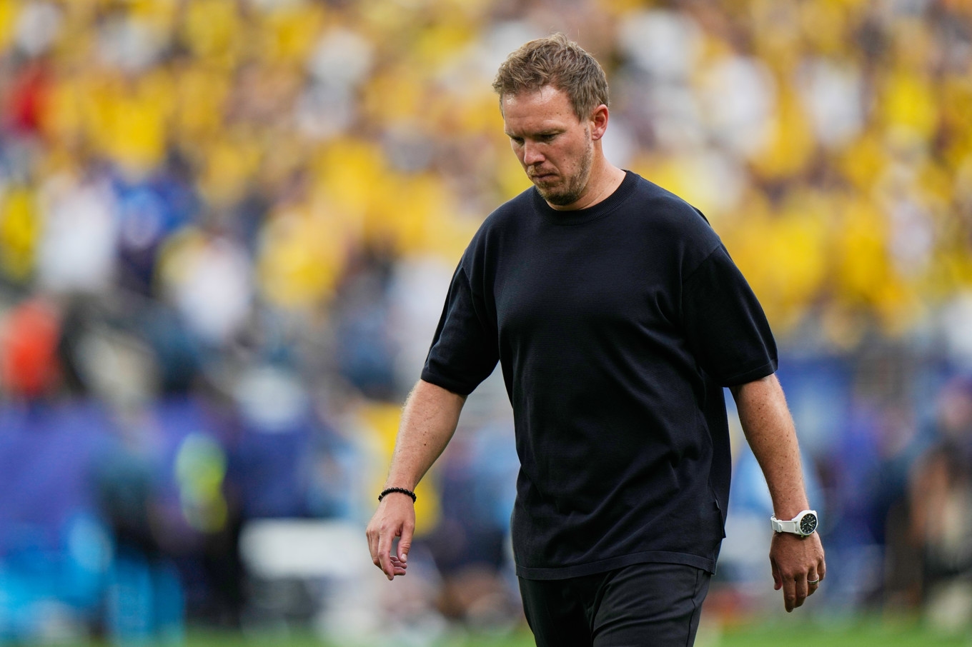 Tysklands förbundskapten Julian Nagelsmann uppges avgå. Arkivbild. Foto: Steve Luciano/AP/TT