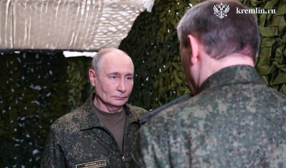 Rysslands president Vladimir Putin på en bild som tillhandahållits av presidentens presstjänst. Foto: Rysslands presidents presstjänst via AP/TT