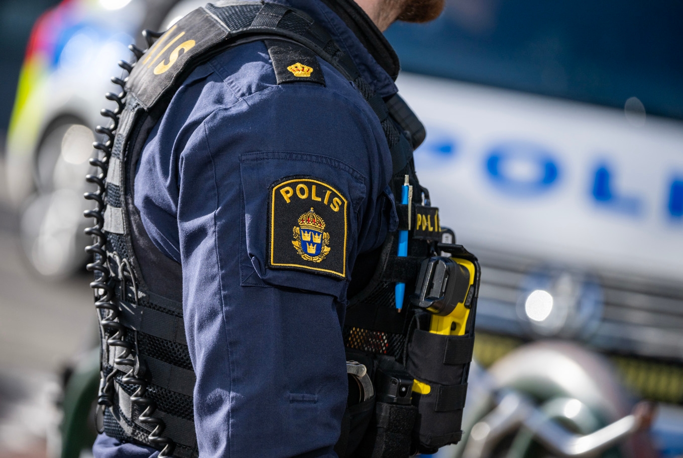 Två personer har gripits i insatsen. Arkivbild. Foto: Johan Nilsson/TT