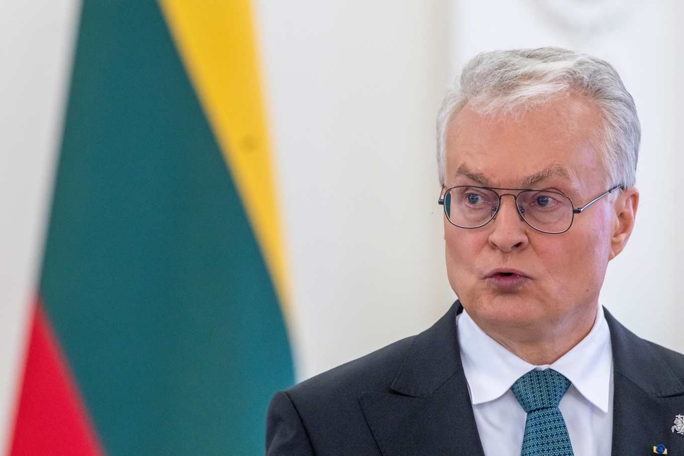 Litauens president Gitanas Nauseda. Arkivbild. Foto: Mindaugas Kulbis/AP/TT