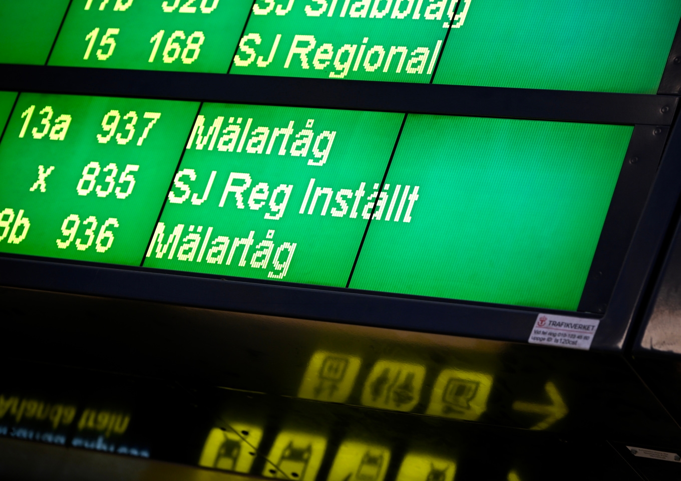 Det är stopp och förseningar på flera tågsträckor. Arkivbild Foto: Anders Wiklund/TT