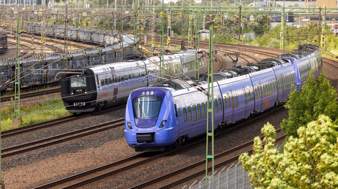 Tågstoppet har pågått i helgen. Arkivbild. Foto: Andreas Hillergren/TT