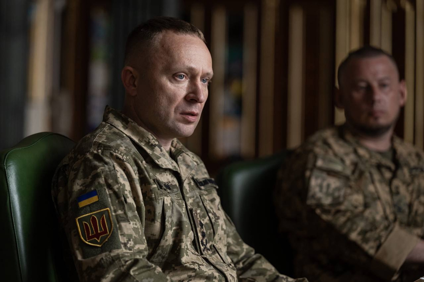 Mychajlo Drapatyj ska nu leda Ukrainas försvarsmakt. Bild från i måndags. Foto: Ukrainska presidentkansliet via AP/TT