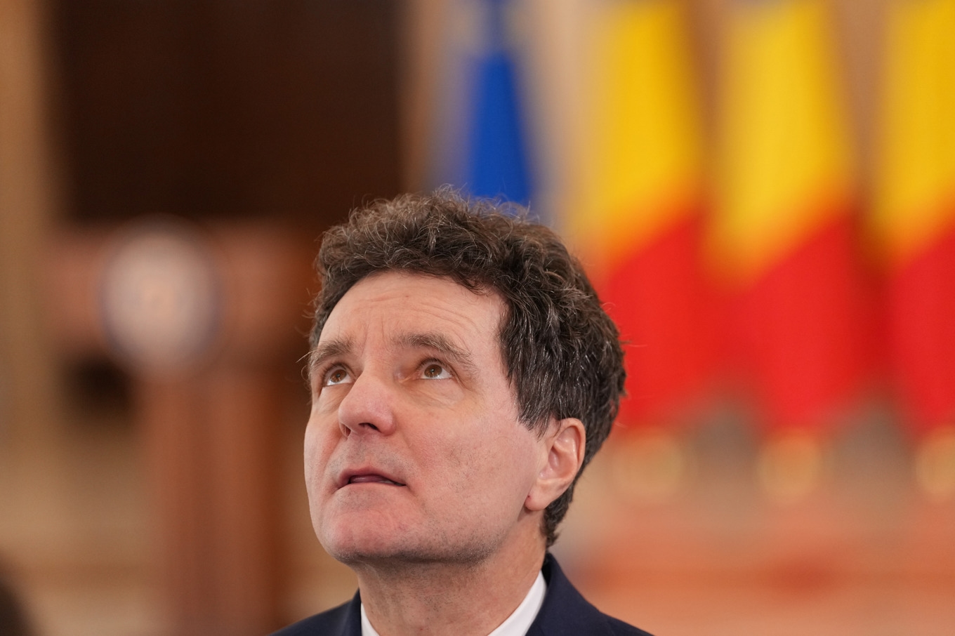 Rumäniens president Nicușor Dan anklagar Ryssland efter att rumänskt luftrum än en gång kränkts av drönare. Foto: Andreea Alexandru/AP/TT